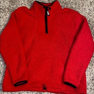 Oversized quarter zip sherpa